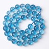 90pcs 8mm Blue Topaz Crystal Quartz Natural Stone Round Loose
