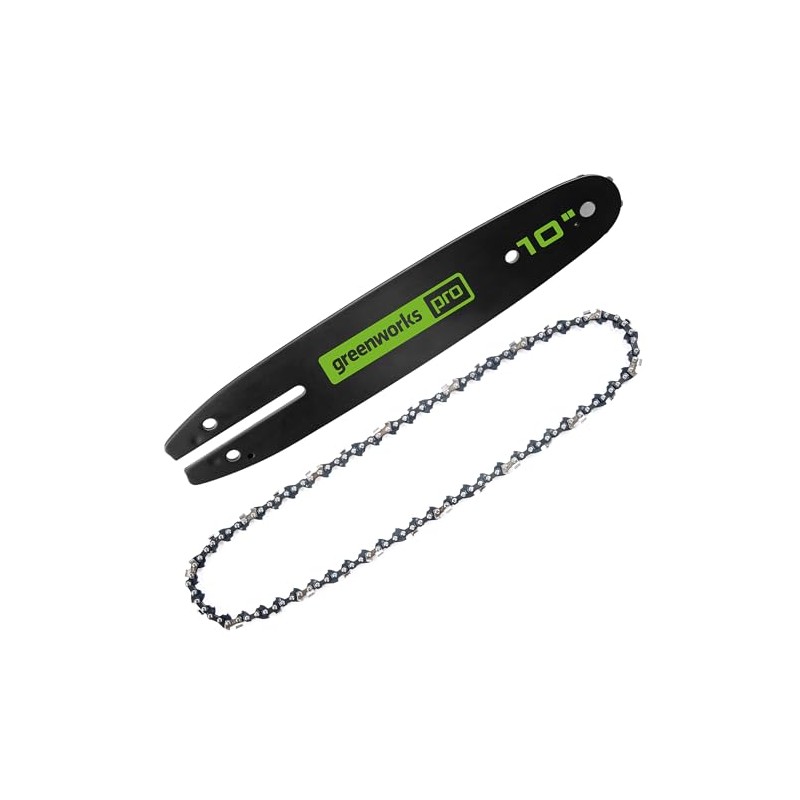 Greenworks 10" Replacement Pole Saw Bar and Chain Combo-1/4'' Pitch