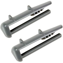 Aspares Rear Runner Rail Cap Clip for BLOMBERG Dishwasher Basket and Cutlery Tray Clip Stopper (Set of 2 Pieces)