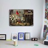 Aenaon Retro Tin Sign Cardinal Bird Just Breathe Metal Tin