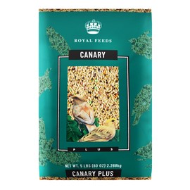 Canary Plus 5 Lbs, Premium Mixed Birdseed, Canary Bird Food with Essential Vitamins and Minerals, Healthy Balanced Nutrition, Supports Daily Energy & Growth, Bird Seed for Pet Birds