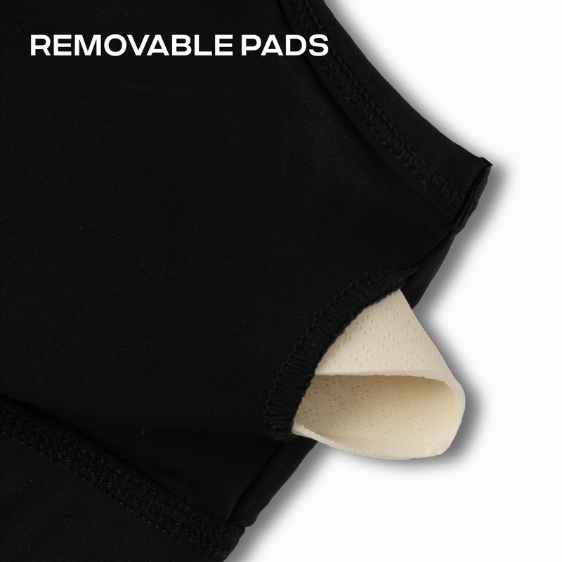 COOLMATE T Back Sport Bras, Black, Large