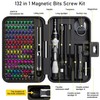 Precision Screwdriver Sets 132-Piece with 108 Magnetic Drill Bit Set