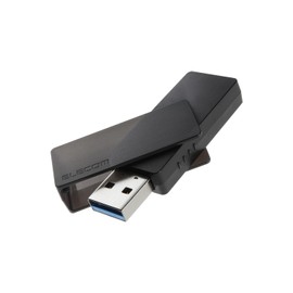 Elecom MF-RMU3B128GBK 128GB USB Flash Drive USB 3.2 (Gen1) Rotating Black