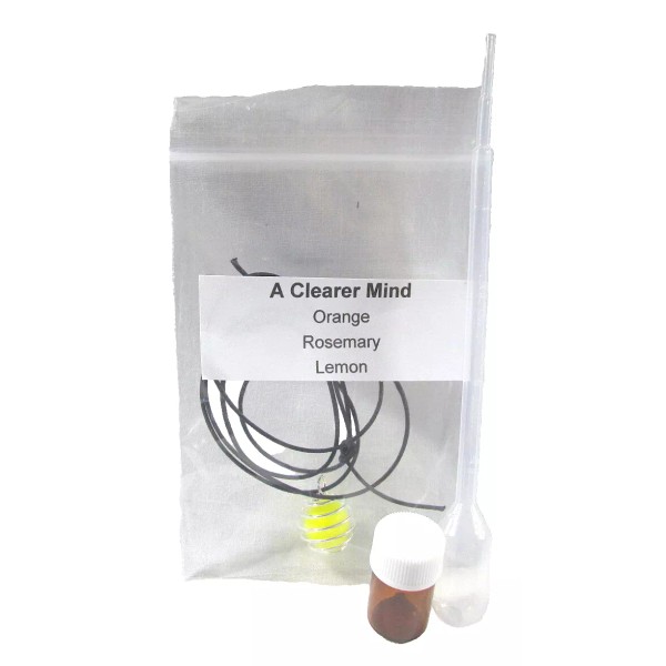 Unbranded A Clearer Mind Aromatherapy Hanging Pendant Kit Essential Oils