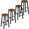 HOOBRO Bar Stools, Barstools Set of 4,Counter Height Barstools, 24.8"
