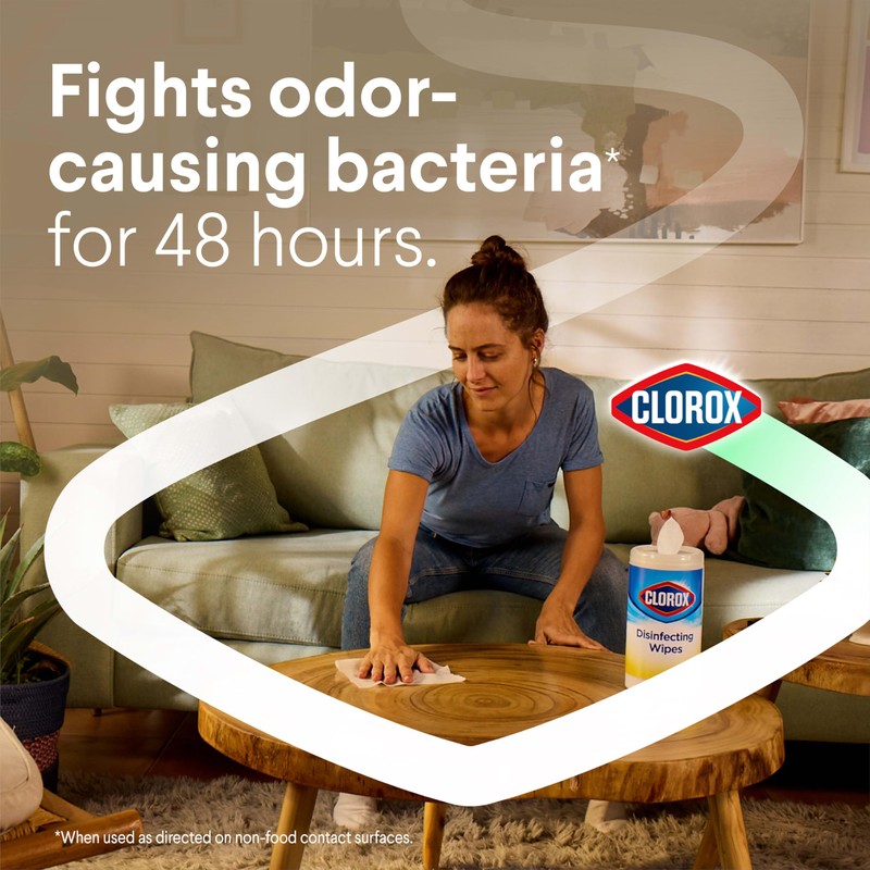 Clorox Disinfecting Wipes Flex Pack, Bleach Free, Fresh Scent, 75