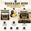 2026 Graduation Decorations Set, Gold and Black Party Supplies -