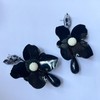 XYAYOU Flower Petal Resin Bead Statement Dangle Floral Tassel Earrings