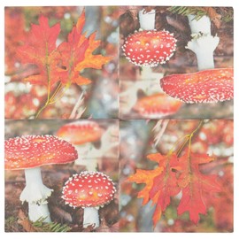 Esschert Design TP214 Paper Napkins Toadstool/Leaves