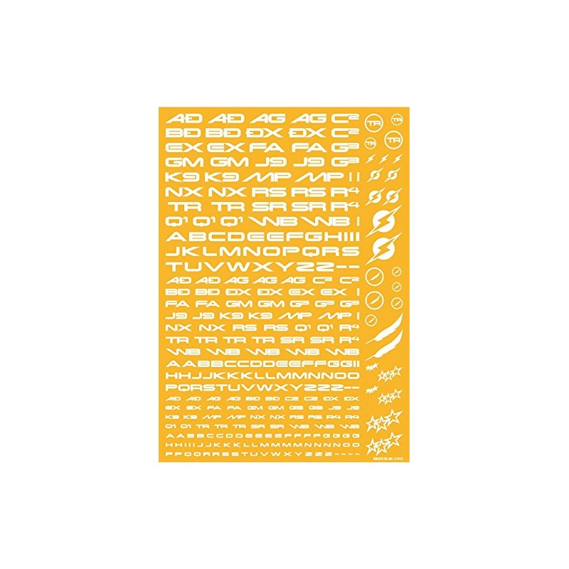 Hikyu Parts TR3-A-WHI TR Decal 3 Alphabet White 1 Piece