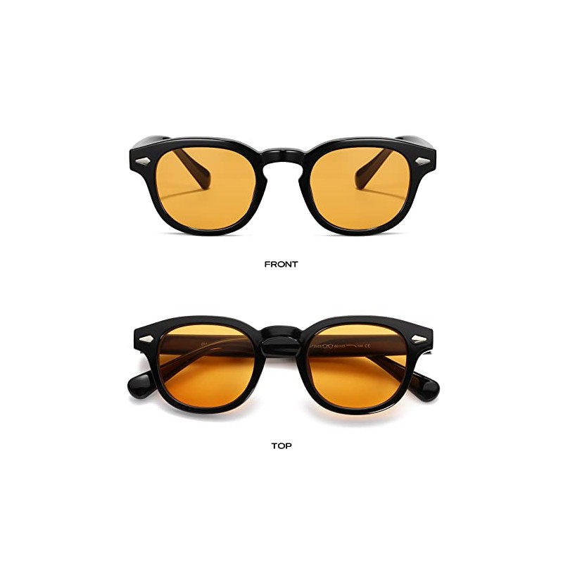 Gtand anteojos de sol unisex clásico retro de estilo redondo