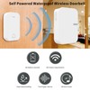 Self Powered Wireless Doorbell Waterproof Smart Doorbell Without Battery 150M