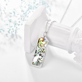 praymos 925 Sterling Silver Shark Necklace Charm Pendant Sea Ocean Marine Nautical Jewelry Gift for Her Strength