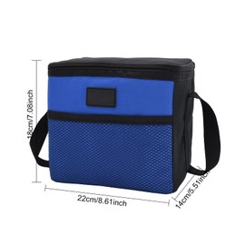 Nanxson 5L Lunch Bag Leakproof Thermal Cooler Lunch Box Adult Waterproof Insulated Lunch Tote Bag (5L,Blue)