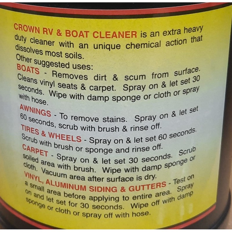 Crown RV and Boat Cleaner | 128 fl. oz. 1