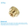 uxcell Knurled Thumb Nuts, 6Pcs M5 x D12mm x H9mm