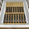 MIAO YUAN Bamboo In-Drawer Knife Block, 17 Slot Large Capacity