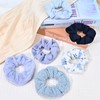 Yonchic 7-Piece Elastic Hair Ties, Silk Satin Velvet Scrunchies, Cute