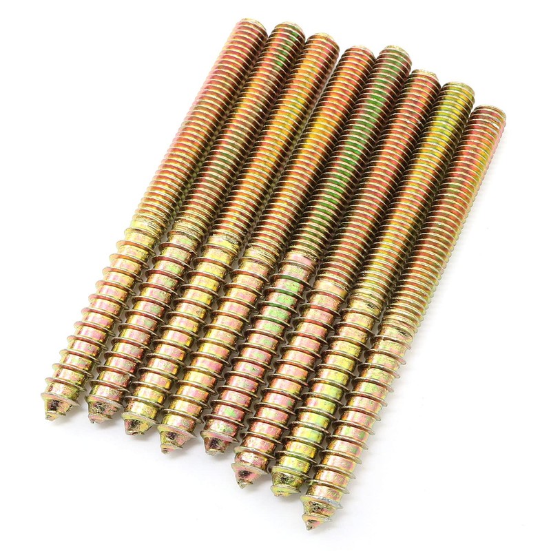 Pro Bamboo Kitchen 8pcs Self-Tapping Screw Hanger Bolts 3/8"-16 x