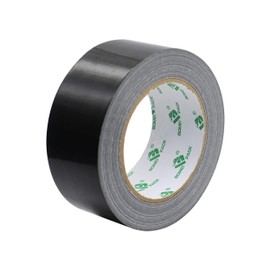 Heavy Duty Black Duct Tape, Multi-Use Easy Tear Gaffer Waterproof Cloth Tape for Repairing, Maintenance and Industrial Use, 1.88 Inch x 32.8 Yards, 7.5mil Thick, 1 Roll, BOMEI PACK