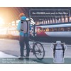 New Rebel Courier A4 Roll Up Messenger Backpack + Bottle,