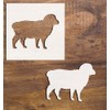 Sheep Reusable Mylar Stencil (4 inches) – Perfect for Painting,
