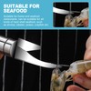 CoguZed 2-Piece Stainless Steel Shrimp Deveiner and Peeler Tool Set,