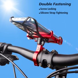 ROTTO Bike Phone Holder Bicycle Phone Mount 360°Rotation Aluminum Universal