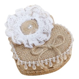 Zerodeko Box Heart Shaped Ring Box Ring Bearer Ring Holder Ring Display Organizer Ring Case Heart Pillow Mens Rings Finger Rings for Men Rings for Man Display Stand Jewelry Bride Plastic