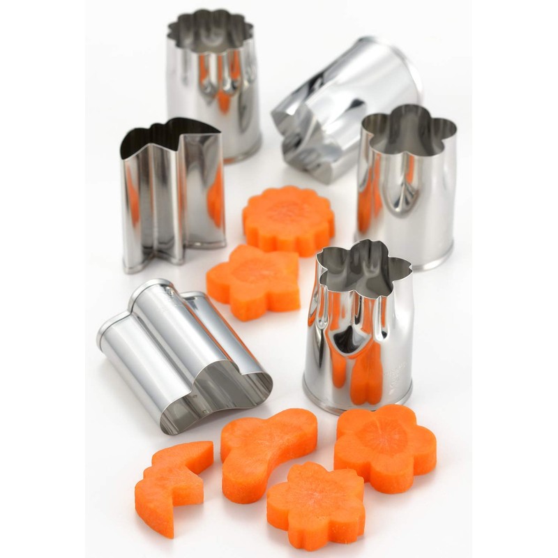 Yoshikawa YJ2788 Vegetable Cutter Die, Large, 6-piece Set, Made in
