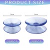 RELKLYU 40 Pieces Double Sided Transparent Suction Cups Glass Slip