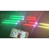 JHB 2PCS 4FT+2PCS 6.5FT Bluetooth Chasing Flow LEDs Underglow Strips