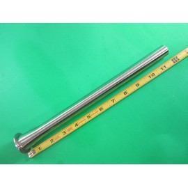 Combo Pack. 2" Base. Two Long Sausage Stuffer Tubes. Stainless Steel Combo Set - 12" Extra Long, 3/8" & 3/4" Diameter for Snack Sticks and hog Casings. Common 2" Base Size.