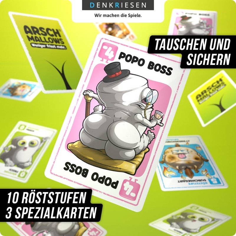 DENKRIESEN ARSCHMALLOWS® – Less Eats More. Card Game | From