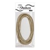 Kilter Traditional Thin Round Waxed Cotton Shoelaces - Beige -