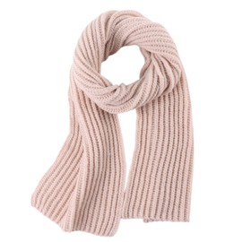 Women Men Winter Knit Scarf Fashion Ladies Scarves Warm Shawl Warps Solid Chunky Cable Knitted Long Scarf for Women Mens (Black)