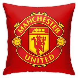 Manchester Home Throw Pillow Case Couch Sofa Bedroom Decorative Square Cushion Pillow Covers 18x18 In
