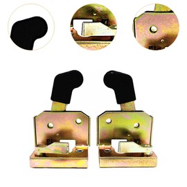 Esquirla 2 Pieces Forklift Door Lock Spare Parts Repair Easily Install Locking Door Handle Set Accessory for Forklift Tractor