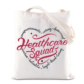 Healthcare Squad Appreciation Tote Bag Healthcare Worker Canvas Bag Healthcare Team Surgical Team Gift Nurse Doctor Life Gift (CA-HealthcareSquadTote)