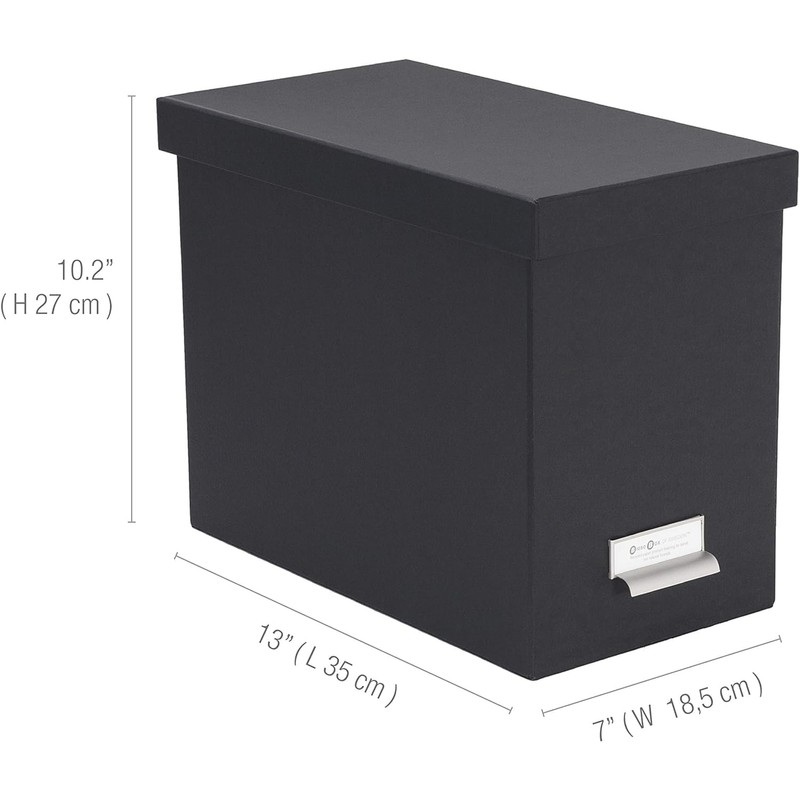 Bigso John Fiberboard Label Frame Desktop File Storage Box -