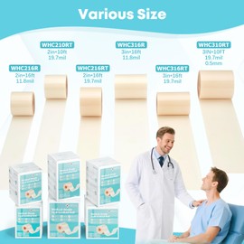 LIFARA LIFARA Hydrocolloid Roll for Wound Care (WHC210RT) - HSA FSA Eligible, 2in*10ft, 19.7mil/ 0.5mm Thickness, Medical Grade