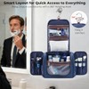 Large Hanging Toiletry Bag for Men, Travel Bathroom Bag with