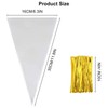 100Pcs Cone Cellophane Bags, 16 * 30CM/6.3 * 11.8IN Plastic