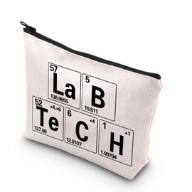 BDPWSS Lab Tech Gift Laboratory Technician Appreciation Gift Periodic Table Gift Microbiologist Gift Science Lover Makeup Bag (lab tech Periodic CA)