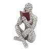 Acouto Resin Reading Woman Figurine, Innovative Lady Reading Pulp Bookcase