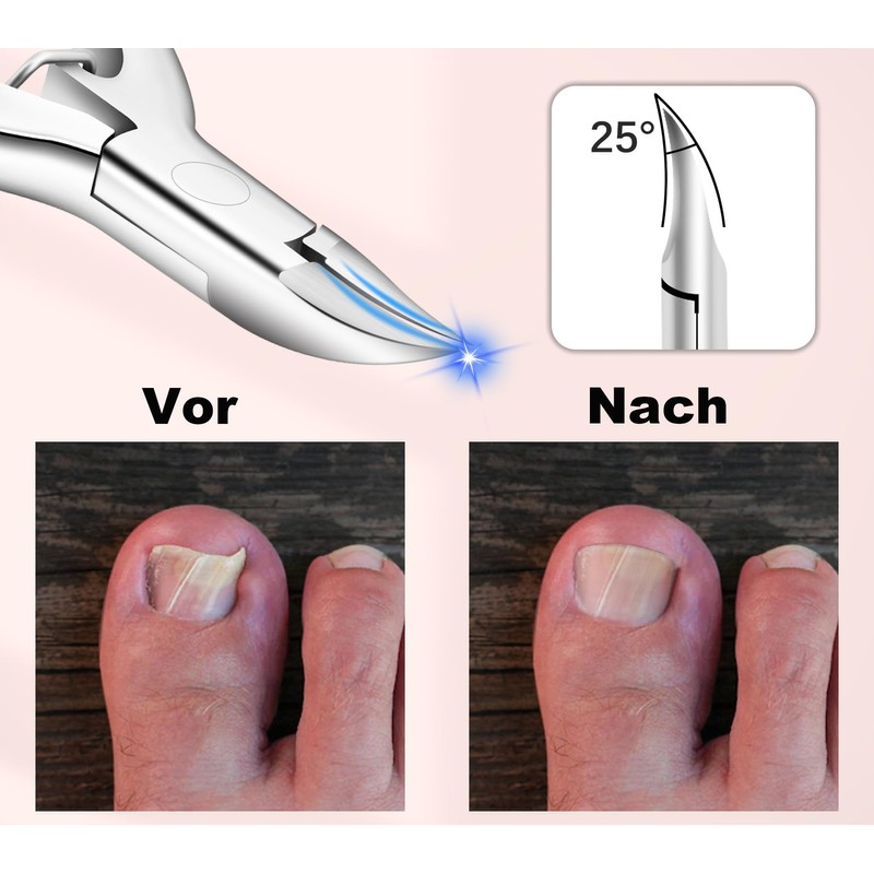 Professional Nail Clippers for Thick Toenails and Fingernails, Professional Ingrown