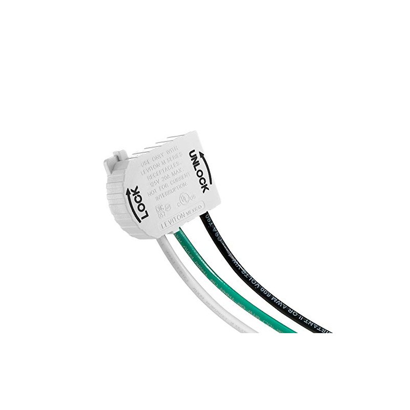 Leviton, 20 Amp, 125 Volt, Wiring Module for Lev-Lok Receptacles,