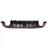 WENQI Glossy Black Rear Bumper Diffuser & Rear Spoiler Fit