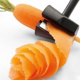 Vegetable Curler, Carrot Curler and Peeler, Spiral Shred Carving Slicer, Fruit Carving Tools,Kitchen Creative Cut Flower Tool,Rotatable Blade Peeler for Carrots, Potatoes, Cucumbe